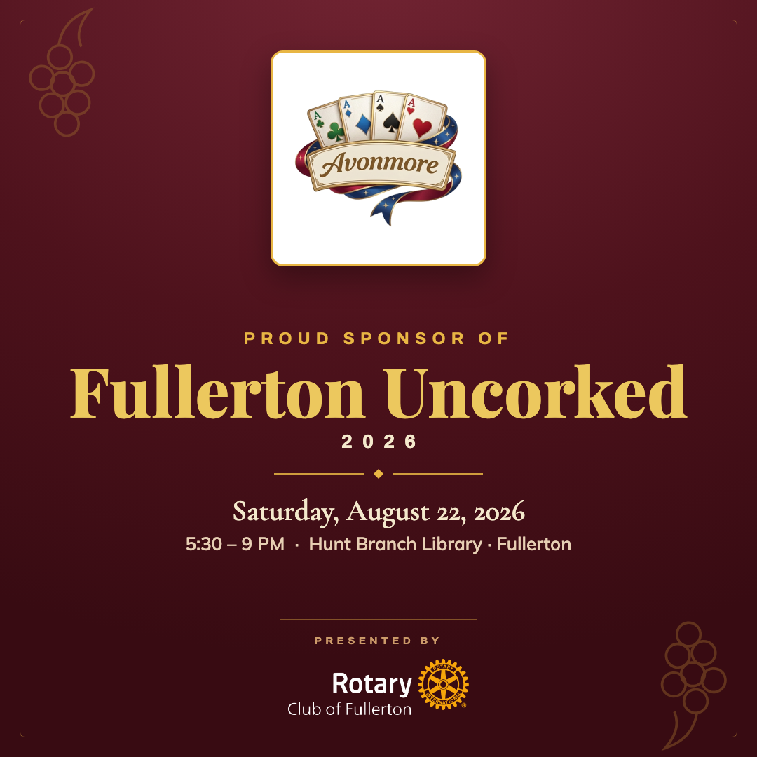 Avonmore International Sales — Fullerton Uncorked co-branded graphic