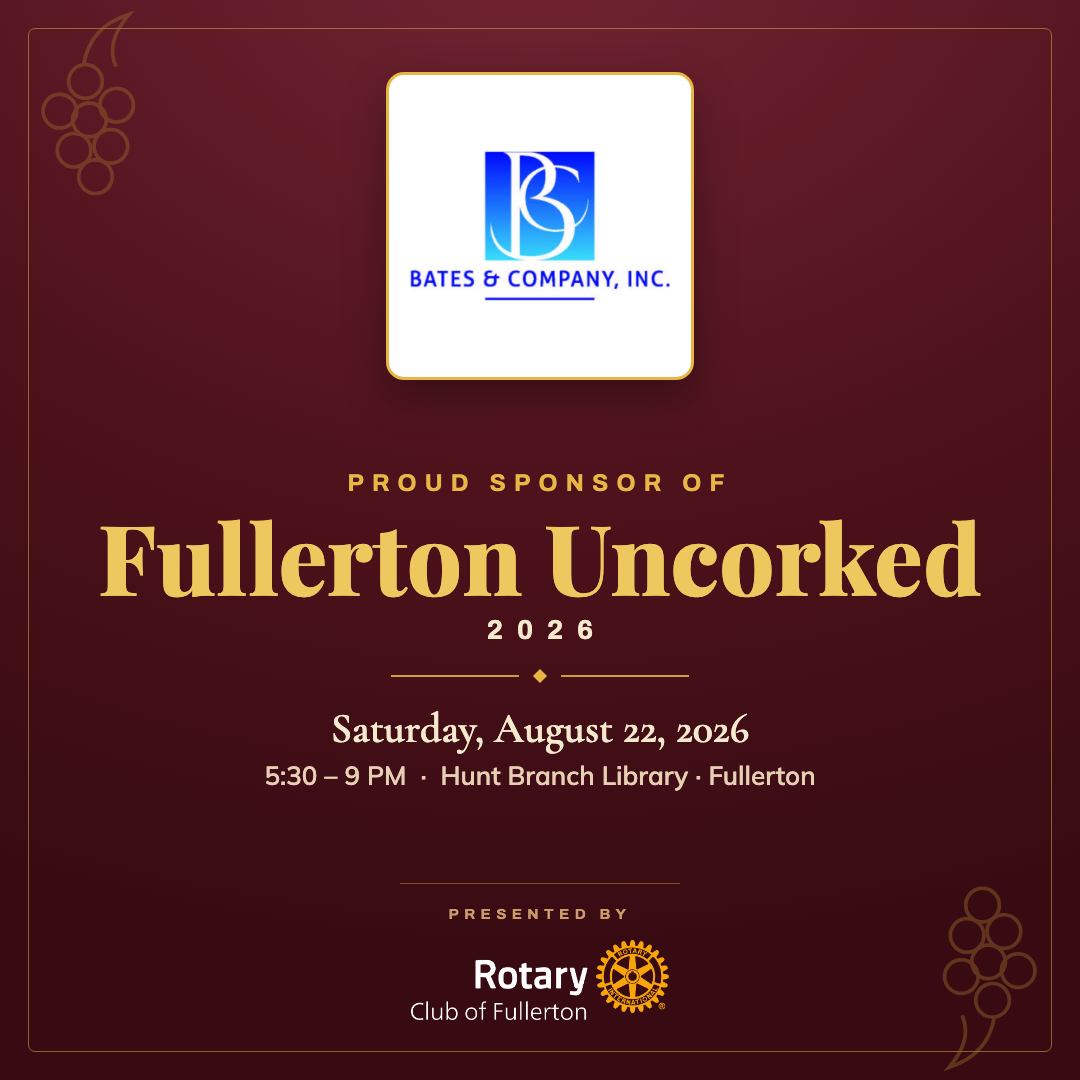 Bates & Company, Inc. — Fullerton Uncorked co-branded graphic