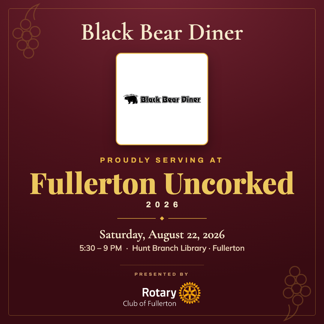 Black Bear Diner — Fullerton Uncorked co-branded graphic