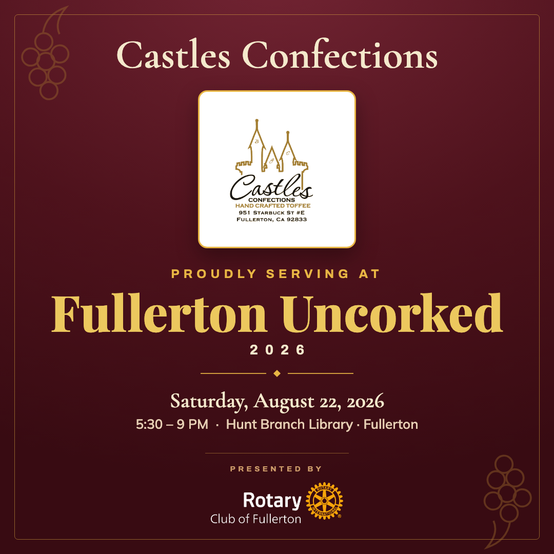 Castles Confections — Fullerton Uncorked co-branded graphic