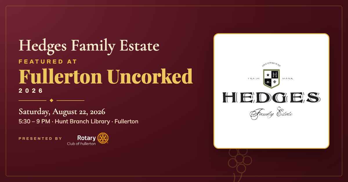 Hedges Family Estate landscape graphic, 1200 by 630