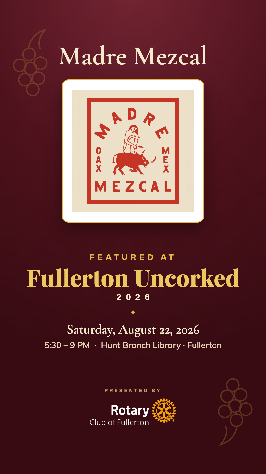 Madre Mezcal story graphic, 1080 by 1920