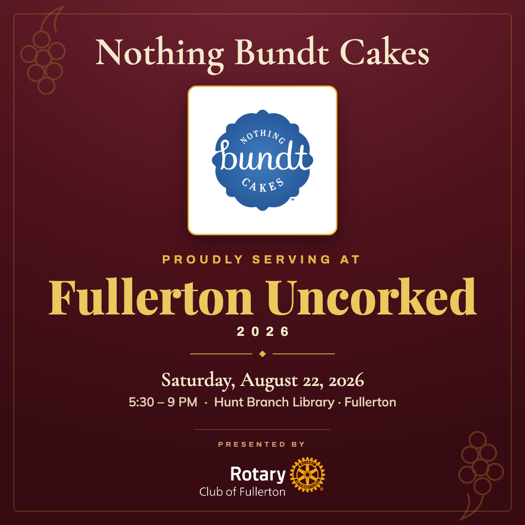 Nothing Bundt Cakes — Fullerton Uncorked co-branded graphic