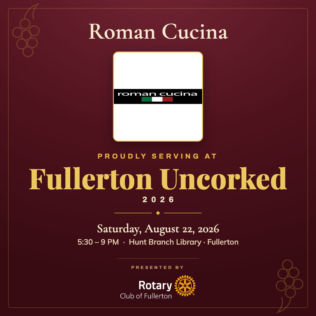 Roman Cucina — Fullerton Uncorked co-branded graphic