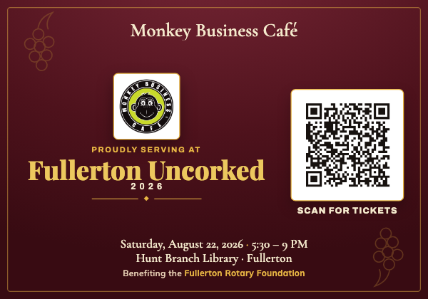 Monkey Business Café table tent preview